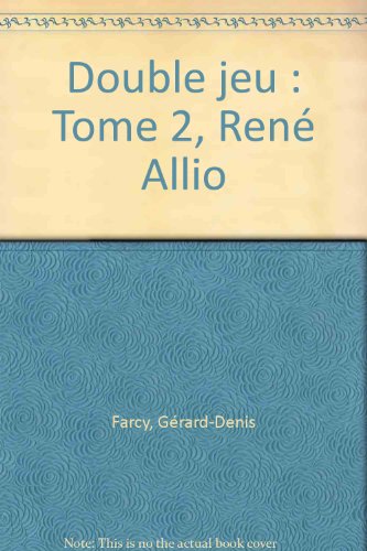 Stock image for Double jeu : Tome 2, Ren Allio for sale by medimops