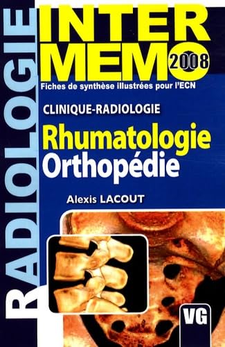 Stock image for Rhumatologie Orthopdie : Clinique-radiologie for sale by medimops