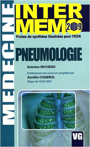 Stock image for Pneumologie : Fiches De Synthse Illustres Pour L'ecn : 2009 for sale by RECYCLIVRE