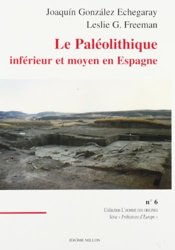 Imagen de archivo de Le Paleolithique inferieur et moyen en Espagne a la venta por Zubal-Books, Since 1961