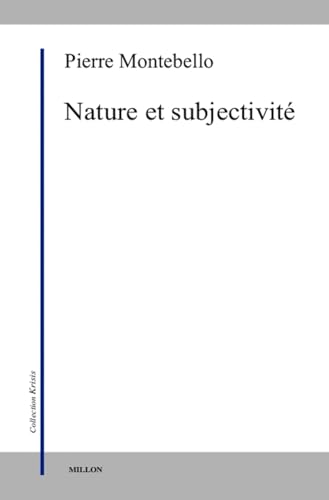 Beispielbild fr NATURE ET SUBJECTIVITE zum Verkauf von Gallix