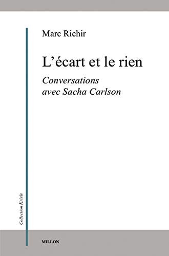 9782841373116: L'cart et le rien