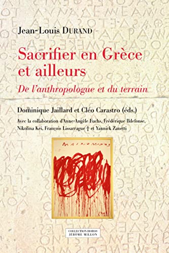 Imagen de archivo de Sacrifier en Grce et ailleurs - De l'anthropologue et du te a la venta por Gallix