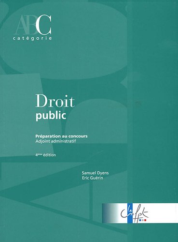 9782841433476: Droit public: Prparation au concours Adjoint administratif