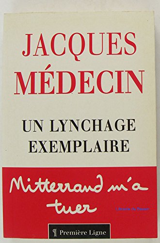 Imagen de archivo de Un lynchage exemplaire 050996 a la venta por Librairie Th  la page