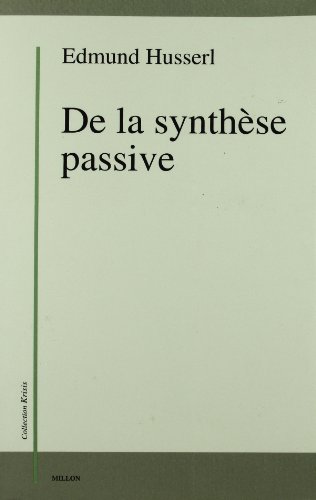 Beispielbild fr De la synthse passive zum Verkauf von Ammareal
