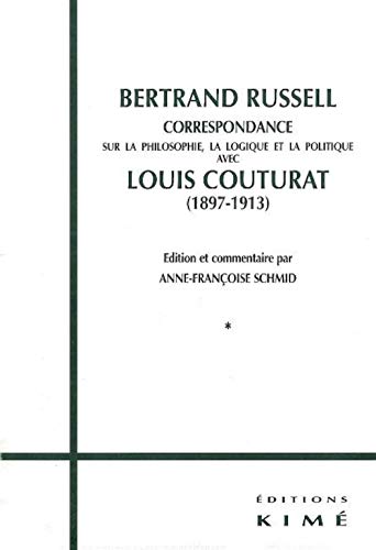 Beispielbild fr Correspondance Russell / Couturat(2Vols) zum Verkauf von Gallix