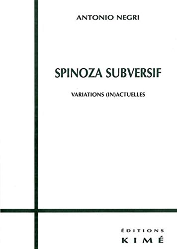 Beispielbild fr Spinoza subversif zum Verkauf von austin books and more