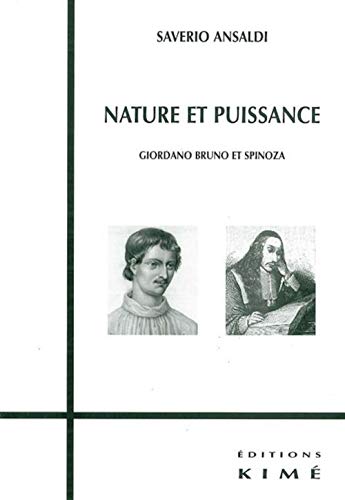 Stock image for Nature et Puissance: Giordano Bruno et Spinoza for sale by Gallix