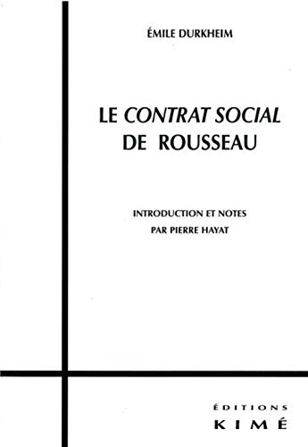 Beispielbild fr Le Contrat social de Rousseau zum Verkauf von Ammareal