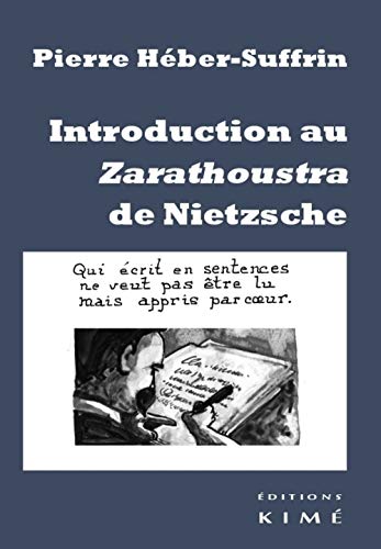 Beispielbild fr Introduction au Zarathoustra de Nietzsche zum Verkauf von Gallix