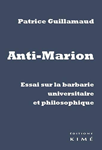 Beispielbild fr Anti-Marion zum Verkauf von Librairie La Canopee. Inc.