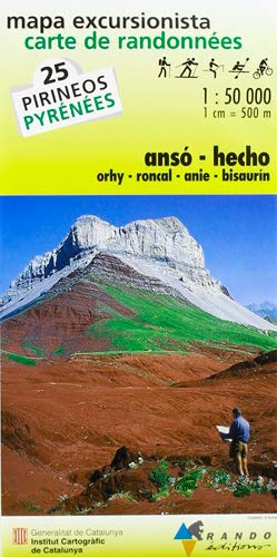 Stock image for Pyrenees: Anso-Hecho No. 25: mapa excursionista for sale by Revaluation Books