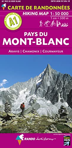 Imagen de archivo de Mont-Blanc (Pays du) - Aravis - Chamonix - Courmayeur A1 a la venta por WorldofBooks