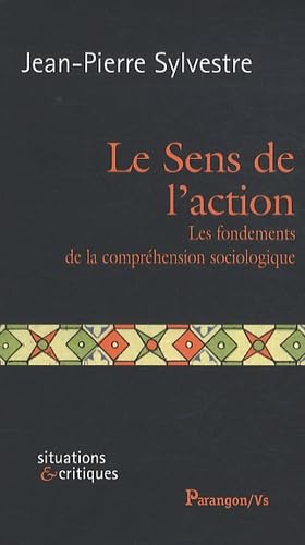 Beispielbild fr Le Sens de l'action : Les fondements de la comprhension sociologique zum Verkauf von medimops