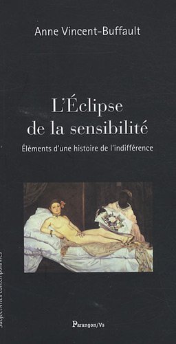Imagen de archivo de L'clipse De La Sensibilit : lments D'une Histoire De L'indiffrence a la venta por RECYCLIVRE