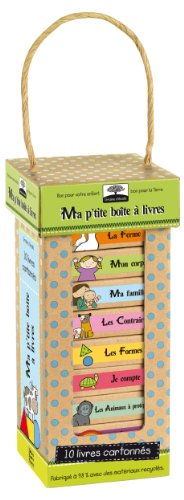 9782841968688: Ma p'tite bote  livres: 10 livres cartonns : Mon corps ; Ma journe ; Ma famille ; Ma ville ; La ferme ; Les Animaux  protger ; Les Couleurs ; Les Contraires ; Les Formes ; Je compte