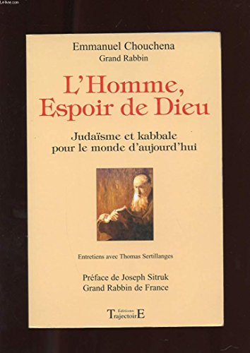 Stock image for Homme. espoir de Dieu - Judasme Kabbale for sale by GF Books, Inc.