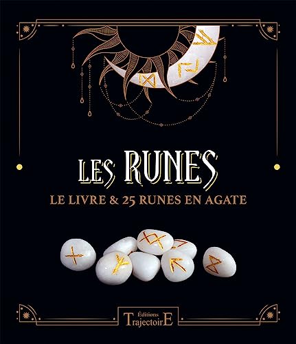 Beispielbild fr Les Runes - Le livre & 25 runes en agate - Coffret (Coffret Trajectoire) (French Edition) zum Verkauf von Gallix
