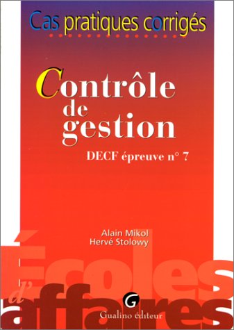 Stock image for Le contrle de gestion - DECF EP, numro 7 for sale by Ammareal