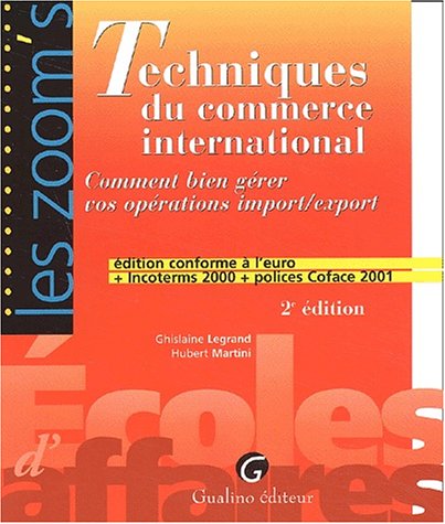 Stock image for Zoom's techniques du commerce international for sale by medimops