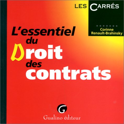 L'essentiel du droit des contrats (9782842003128) by Renault