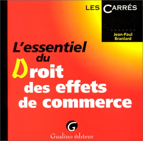 Beispielbild fr L'Essentiel du droit des effets de commerce zum Verkauf von Ammareal