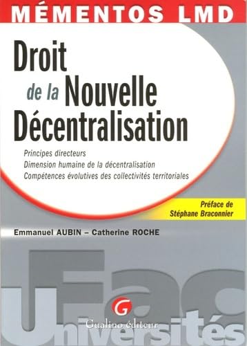 Stock image for DROIT DE LA NOUVELLE DECENTRALISATION for sale by LiLi - La Libert des Livres