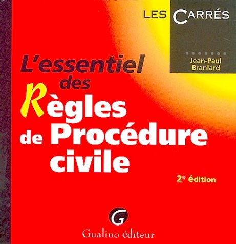 Beispielbild fr L'essentiel des Rgles de Procdure civile zum Verkauf von Ammareal