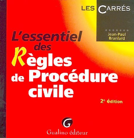 Stock image for L'essentiel des Rgles de Procdure civile for sale by Ammareal