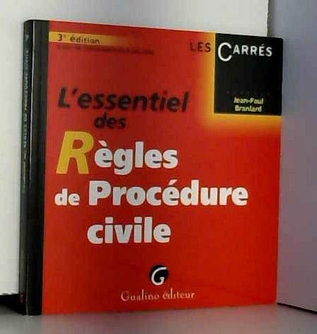 Stock image for L'essentiel des Rgles de Procdure civile for sale by medimops