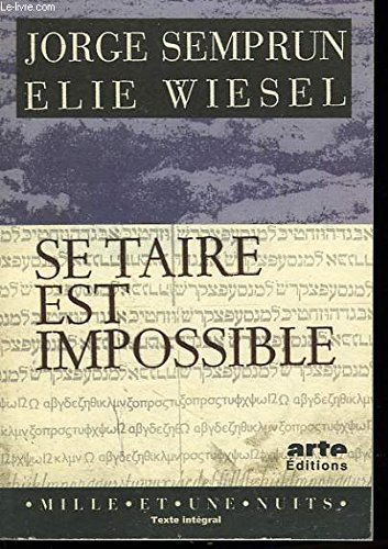 9782842050269: Se taire est impossible