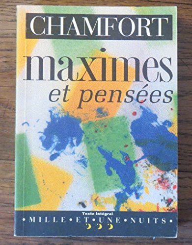 Beispielbild für Maximes et pensées zum Verkauf von medimops