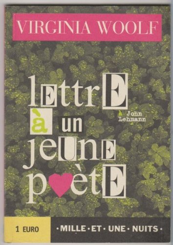 À John Lehmann, lettre à un jeune poète