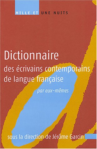 Beispielbild fr Dictionnaire des crivains contemporains de langue franaise zum Verkauf von Ammareal