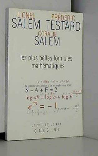 Stock image for Les plus belles formules mathmatiques for sale by Ammareal
