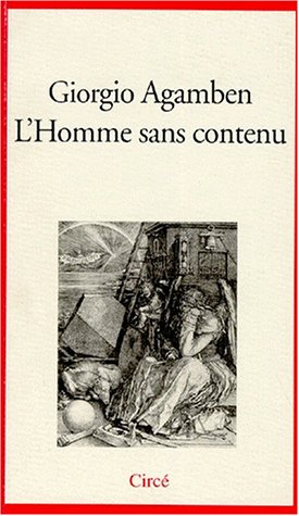 Beispielbild fr L'homme sans contenu zum Verkauf von Librairie l'Aspidistra