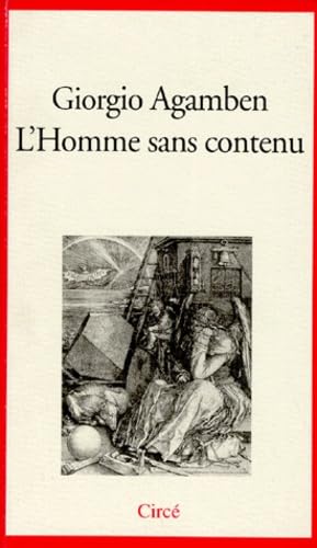 9782842420123: L'homme sans contenu