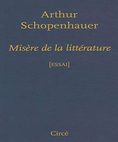 Beispielbild für Misère de la littérature zum Verkauf von medimops