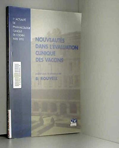 Beispielbild fr Nouveauts dans l'valuation clinique des vaccins zum Verkauf von Ammareal