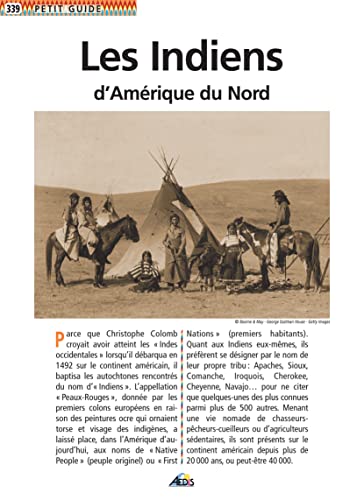 Beispielbild fr Les Indiens d'Amrique du Nord zum Verkauf von Ammareal