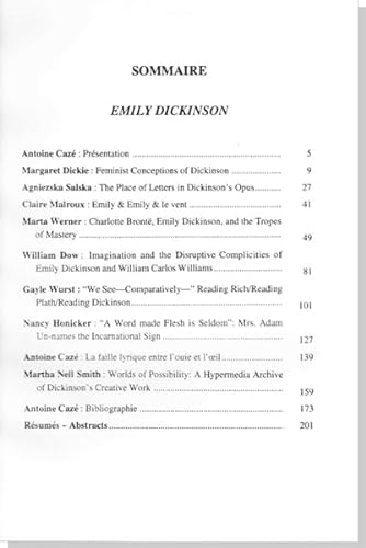 Beispielbild fr Emily Dickinson (French Edition) zum Verkauf von Gallix