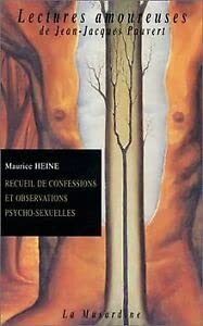 Beispielbild fr Recueil de confessions et observations psycho-sexuelles zum Verkauf von Ammareal