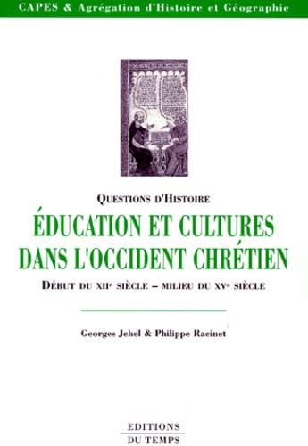 Stock image for Education et cultures dans l'occident chrtien for sale by A TOUT LIVRE