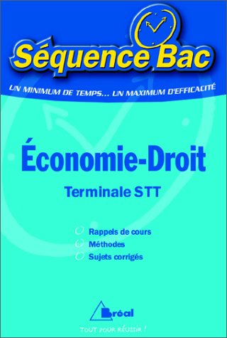 Beispielbild fr Economie-Droit, terminal STT zum Verkauf von Ammareal