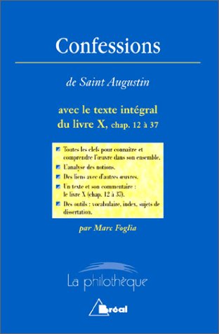Beispielbild fr Confessions, Saint Augustin zum Verkauf von Ammareal
