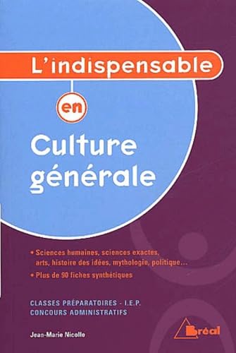 9782842919344: L'Indispensable En Culture Generale