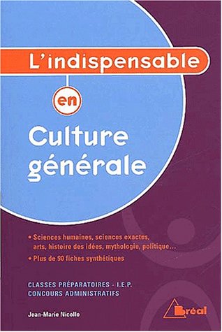 Stock image for L'indispensable en culture gnrale for sale by Ammareal