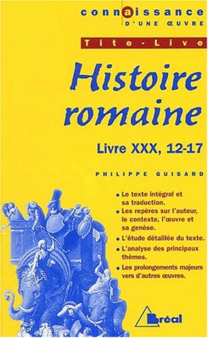 Beispielbild fr Tite-Live Histoire romaine. Livre 30, 12-17 zum Verkauf von medimops