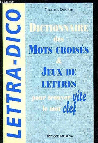 Imagen de archivo de Dictionnaire des mots croiss et jeux de lettres a la venta por LibrairieLaLettre2